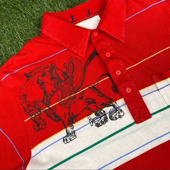 Rolland Berry Create Vintage Cut & Sew Polo Shirt - Picture 2 of 6